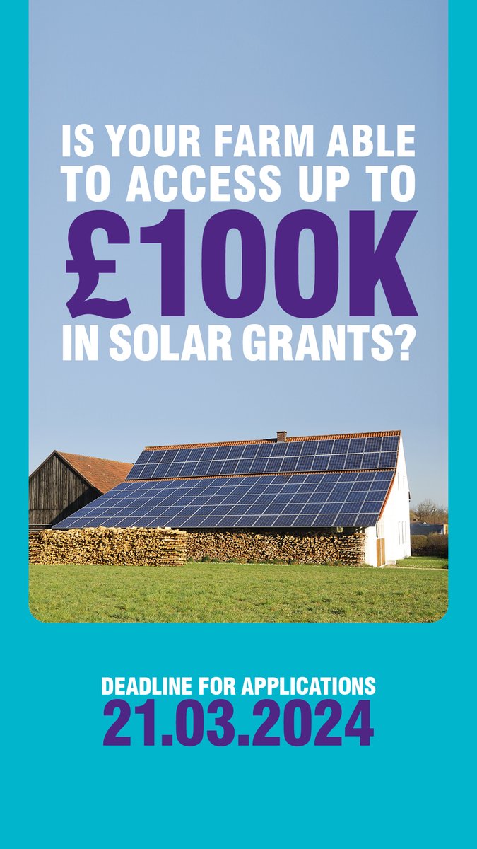 The clock is ticking! ⏰

The deadline to apply for the UK government’s solar panel grant is just one week away. 

Learn more about the process and how to complete your application here: commercial.evolo.energy/solarfarmgrant

#CertasEnergy #FuellingFarming #SolarPanels #FuellingFutures