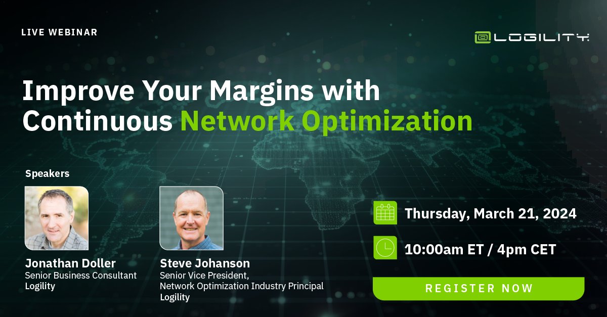 logilityinc's tweet image. Join us this Thursday at 10 am ET/4 pm CET to discover a new methodology of #networkoptimization to rapidly adapt your supply chain around unforeseen changes. 📊Save your spot now to watch the webinar live. Can’t make it? Sign up to watch it on-demand! bit.ly/3TmZrkG