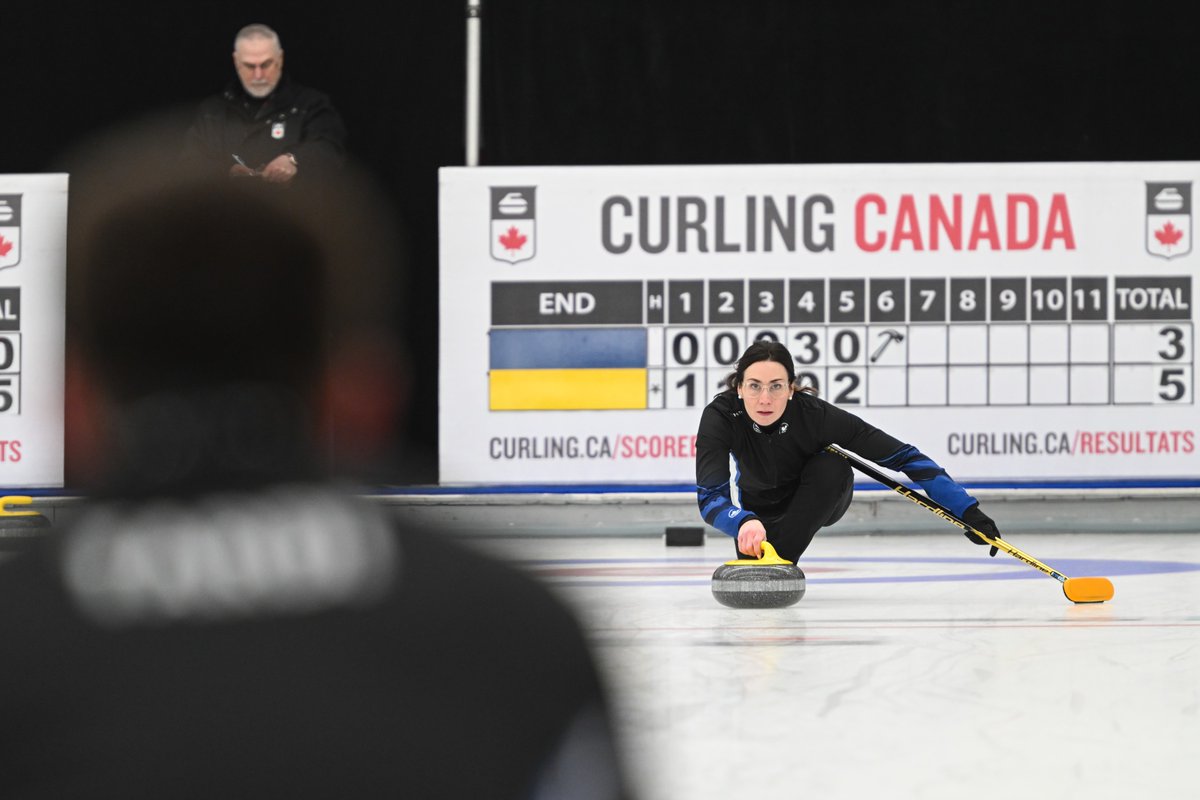 “Rachel didn’t want to come,” joked Tyler Tardi. In reality, because his mixed doubles partner – Rachel Homan – is busy at #WWCC2024, Tardi needed a new teammate for #CMDCC2024 and called up Andrea Kelly. Our story: curling.ca/2024mixeddoubl… 📸: Rob Blanchard