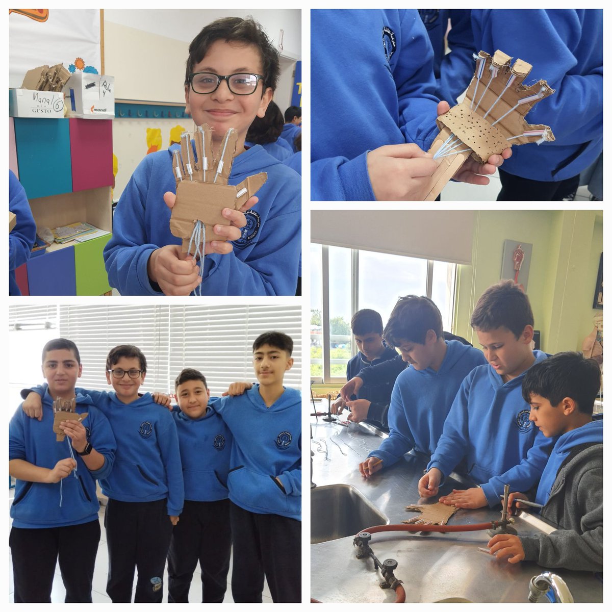 Dima_Chamieh's tweet photo. Assistive Hands built by our grade 6 students! #engineeringdesign

@NElakhdar @MakAishaSchool https://t.co/NTikO4CYQY