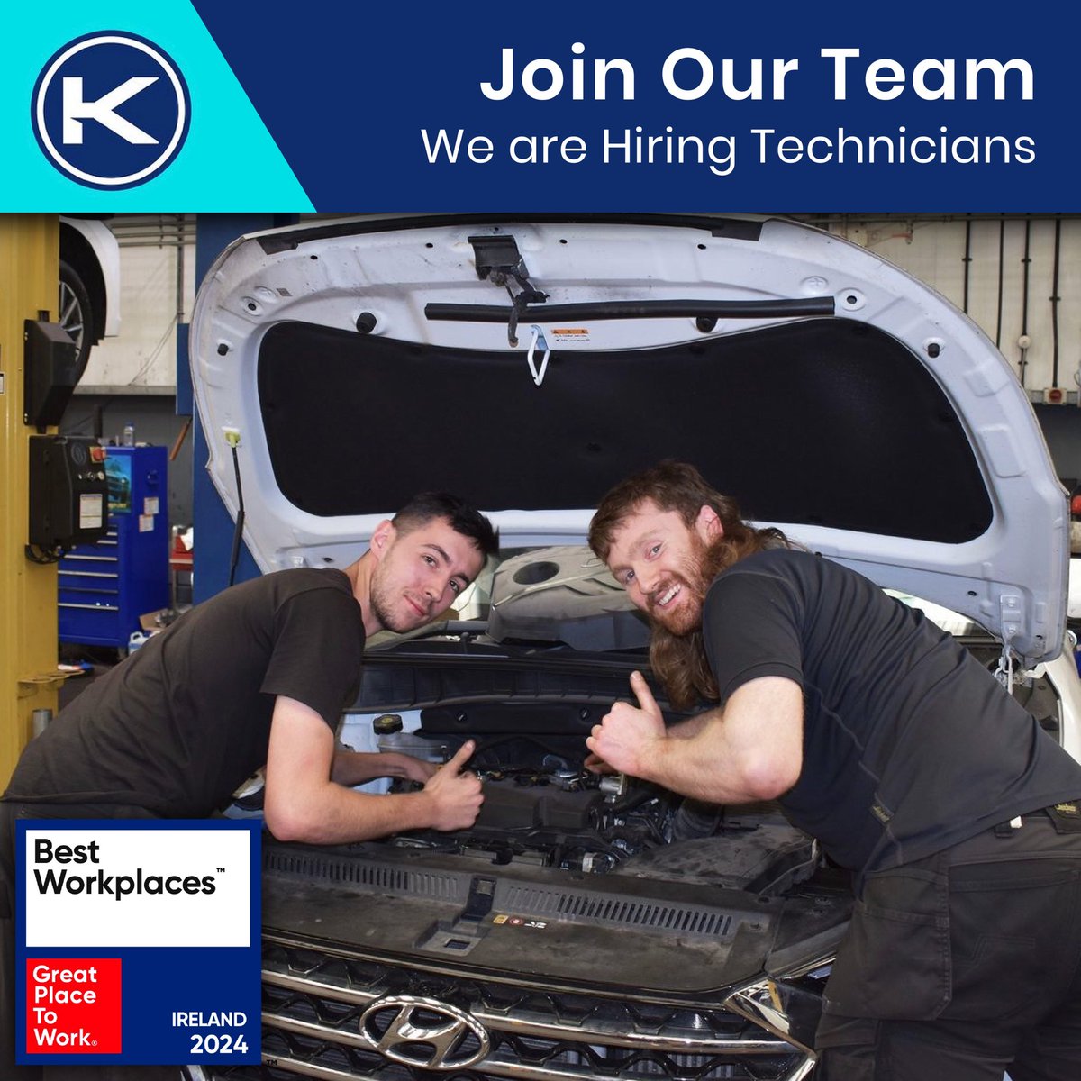 Kearys Motor Group are currently seeking to recruit a Service Technician/Motor Mechanic to join our team based in Hyundai dealership, Kinsale Road Roundabout, Ballyphehane, Cork. Looking to move your career into next gear? Apply today: kearys.bamboohr.com/careers/36