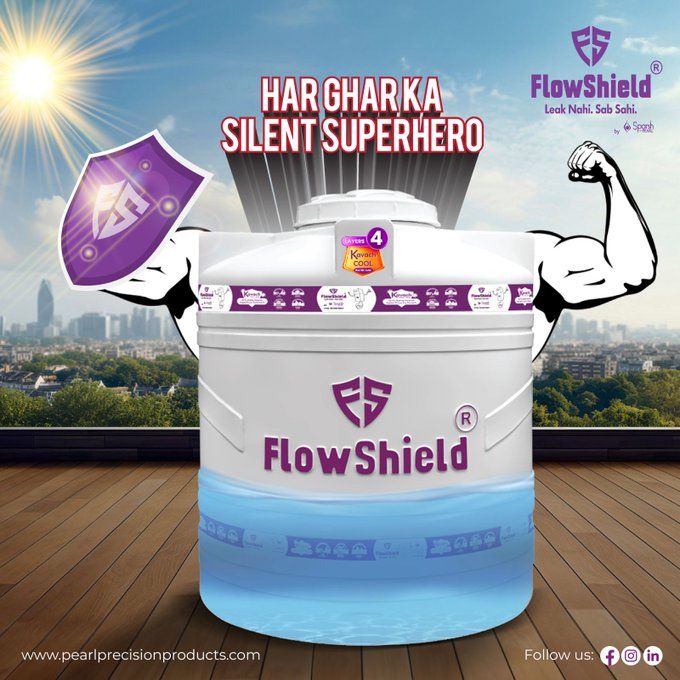 Rippl_Odisha's tweet image. Four Layers of Protection, One Trustworthy Choice: FlowShield Water Tanks. Experience the Unbeatable Strength and Unmatched Quality!
Authorised Channel Partner- M/s Reflectus Infra Projects Pvt Ltd.
Call- 8926263309

#FlowShield #LayeredSecurity #PowerOfFour #WaterProtection