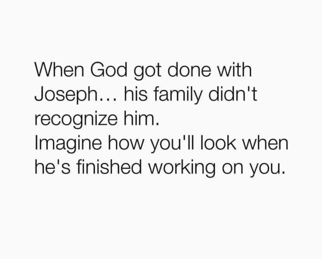 Thank God for change!
