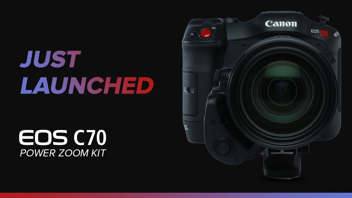 CanonUSApro's tweet image. Introducing the new EOS C70 Power Zoom Kit! With its compact design, you can create stunning cinematic videos with ease. 

Pre-order now: canon.us/EOSC70PowerZoo…