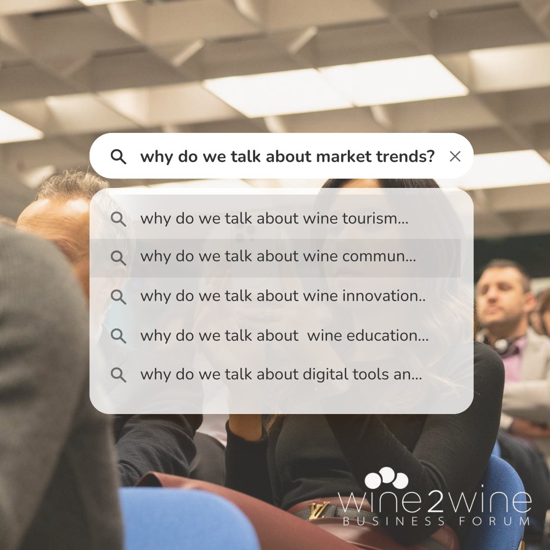 At the #wine2wine Business Forum, shining a spotlight on wine #markettrends is crucial for professionals in the sector 💡. Understanding evolving #consumerpreferences and #globalmarket dynamics empowers wine producers, marketers and experts 🆕 Join us on November 4-5 2024!