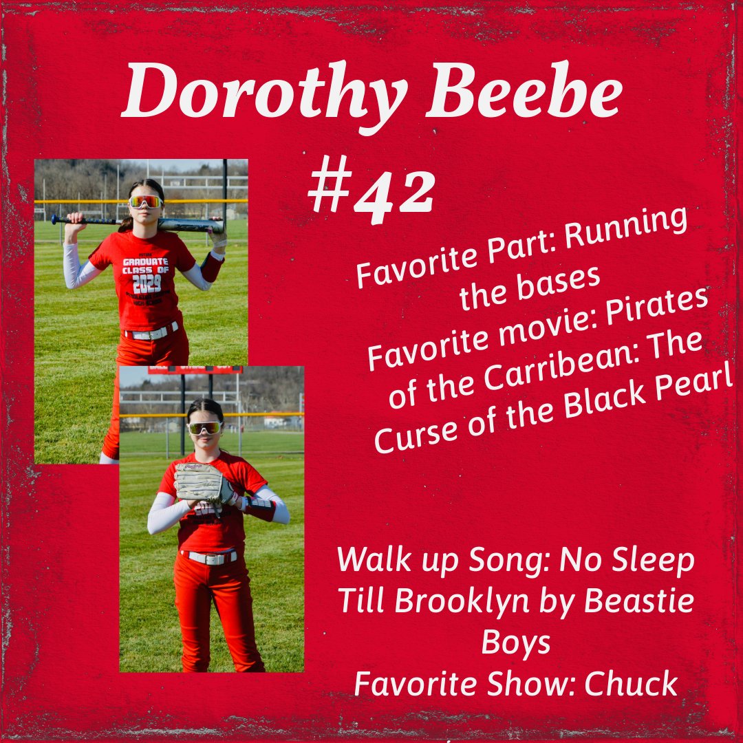 Next up is Dorothy. Dorothy is eager to get the softball season started. We have seen some great improvements already from Dorothy. We are excited for Dorothy to join the Ladycats! Welcome to the team, #42!