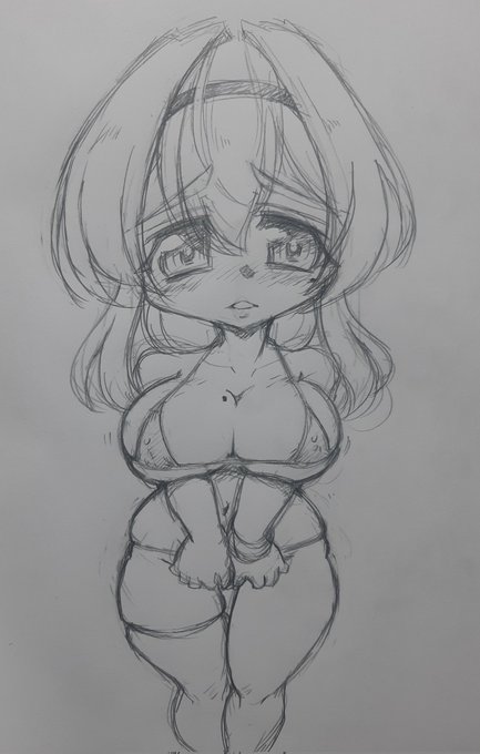 うちのこ。アタリだけとってたトリカさんをまったりらくがき。 