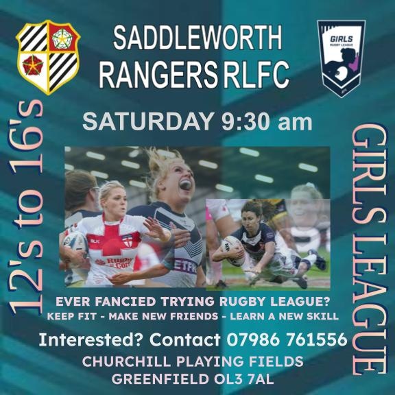 SaddRangers's tweet photo. We have had a great response to our initial sessions. If you like rugby league and want to give it a try, contact the number on the poster. https://t.co/h6H2Nldj8n