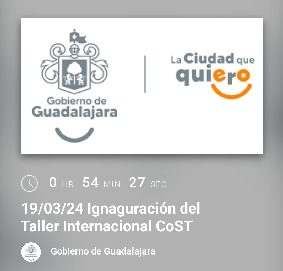 Don't miss the opening ceremony of our international workshop for CoST Managers 

Click on link below (9:00 a.m. GMT-6) to follow the live transmission. 

👇🏻

livestream.com/guadalajaragob…