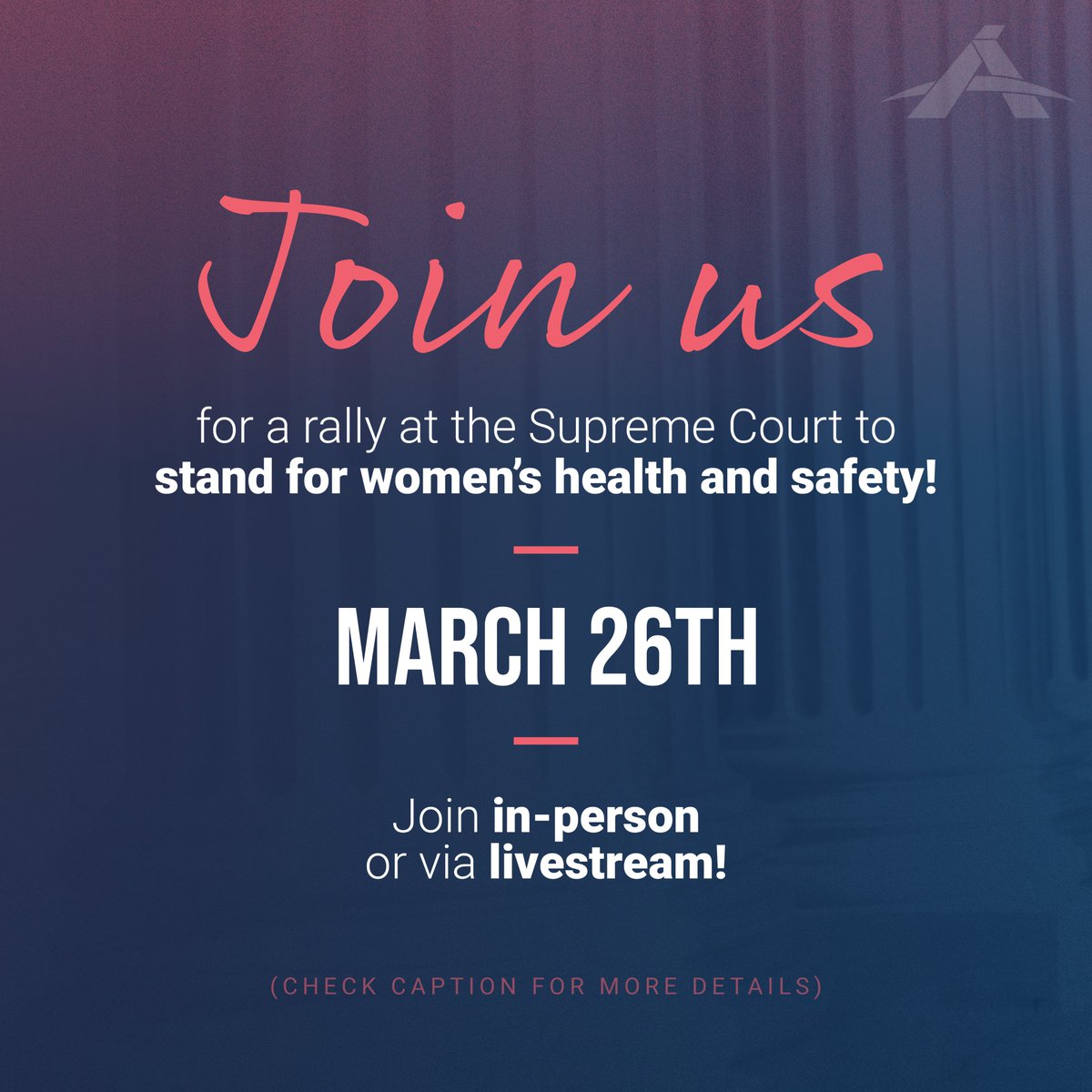 On Tuesday, March 26 - our legal team will stand before the Supreme Court in a significant case against the FDA. When it stripped basic safeguards from abortion drugs without adequate studies, the FDA acted in the best interests of the abortion industry—not in the best interests…