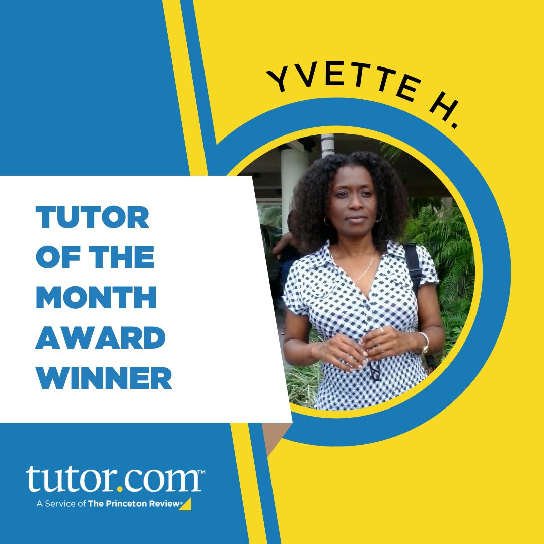 Tutor.com on X: Congratulations to our March 2024 Tutor of the Month award  winners! 🏆 “Life becomes more meaningful for me as I share in the academic  growth of the students.” —Yvette
