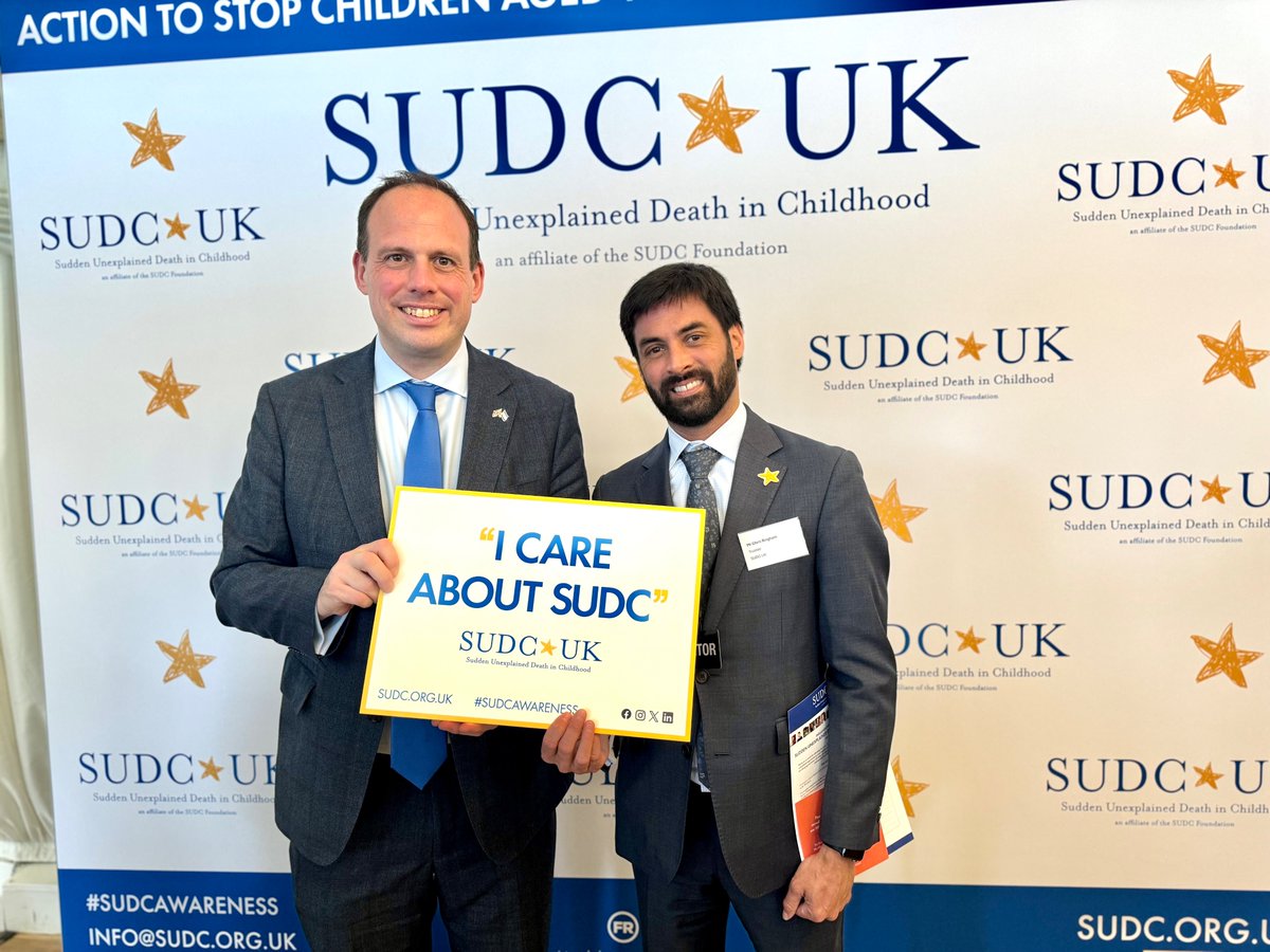 Yesterday I joined @SUDCUK1 for National SUDC Awareness Day, learning more about the importance of research and awareness of sudden unexplained death in childhood and offering my support.