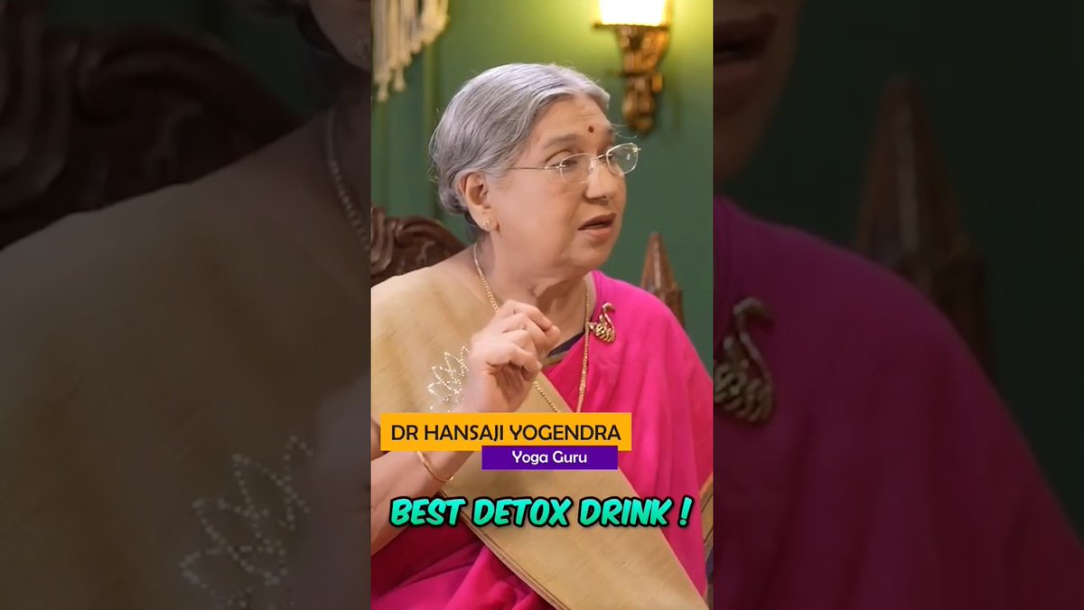 Dr. Hansaji Yogendra teaches us Tips for Early Morning Detox  #theyogainstitute #detoxdrink  discover-recipes.com/dr-hansaji-yog…