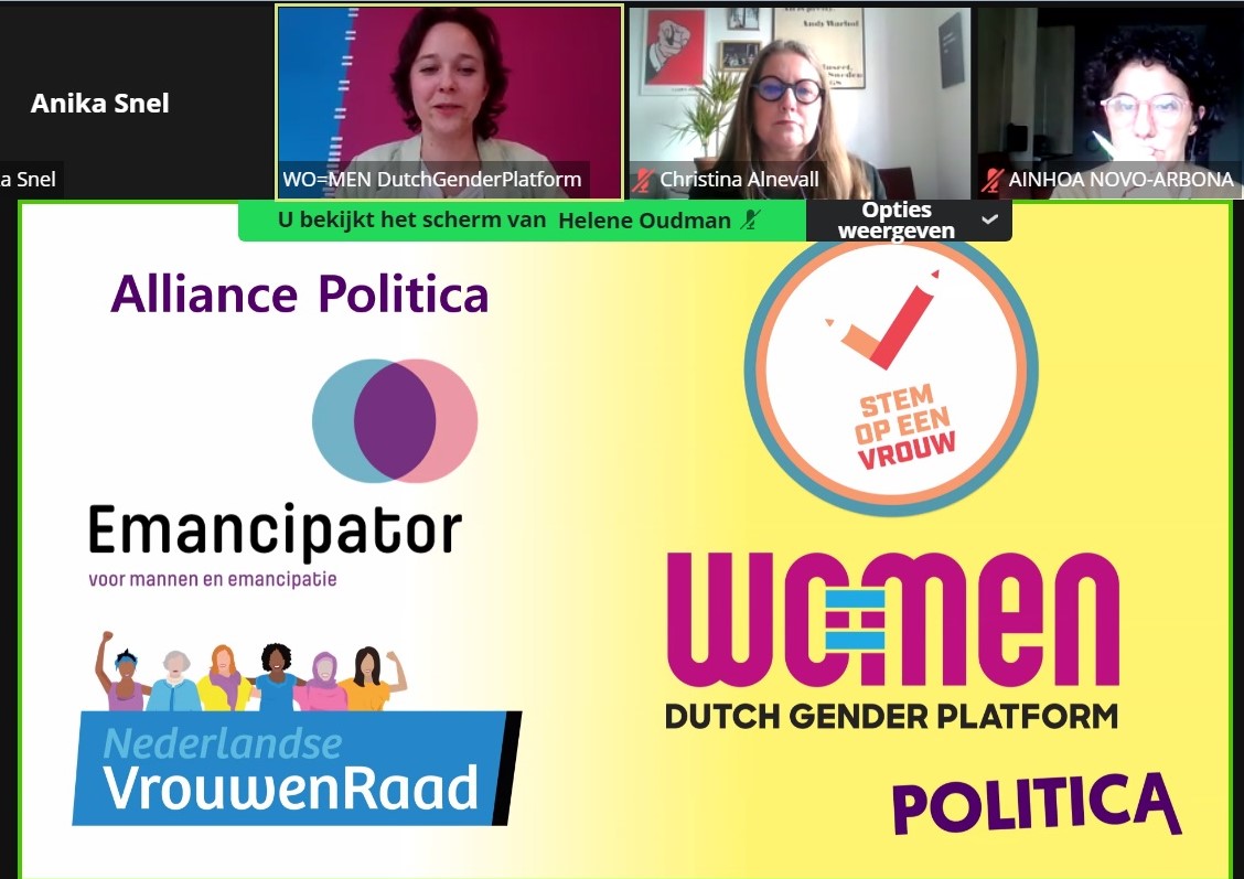 We are LIVE with the #CSW68 webinar 'Making Political Participation Work Worldwide!' of #Politica 🙌 We'll be diving into:
= Representation in the NL political system;
= Gender quota &amp; other successful policies;
= How to counter (online) hate against female politicians?
(1/?)