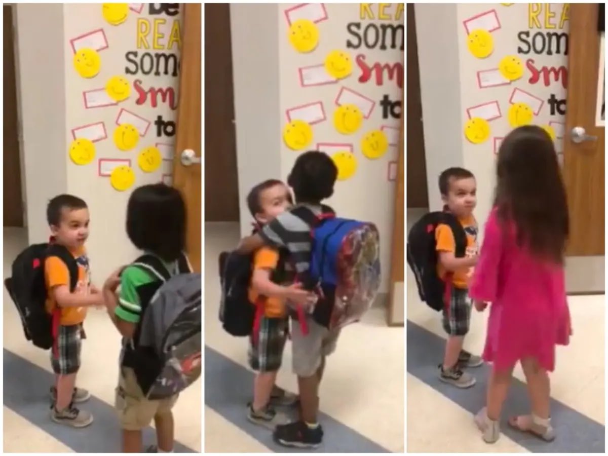 This North Texas kindergarten class has a daily morning routine of shaking hands, making eye contact and smiling as they start class. This should be taught in every school. 👏🏼👏🏼#Education #Fundamentals nbcdfw.com/news/local/mor…