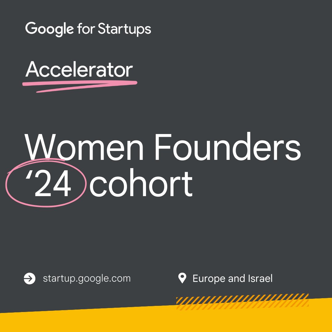 Está pasando: ¡ya puedes conocer a la primera cohorte europea de <a href="/GoogleStartups/">Google for Startups</a> Accelerator: Women Founders!

Únete a nosotros y felicita a las 13 fundadoras de startups seleccionadas y descubre más sobre ellas aquí → goo.gle/4cnU6lO #AcceleratedWithGoogle