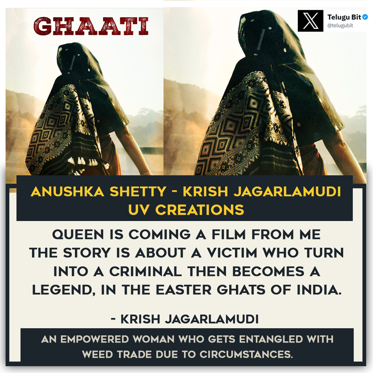 #AnushkaShetty #KrishJagarlamudi #UvCreations  

#Ghaati