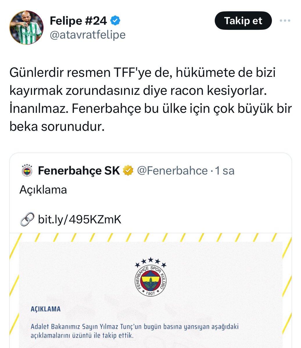 Konuştu Siyasette kim güçlüyse ona yanaklarından makas aldıran başkana sahip kulübün taraftarı köpekçik… Ülkede tek beka sorunu siz ve Türk futbolunda tüm koltuklarda oturan adaletsiz Galatasaray holiganı yöneticilerdir.