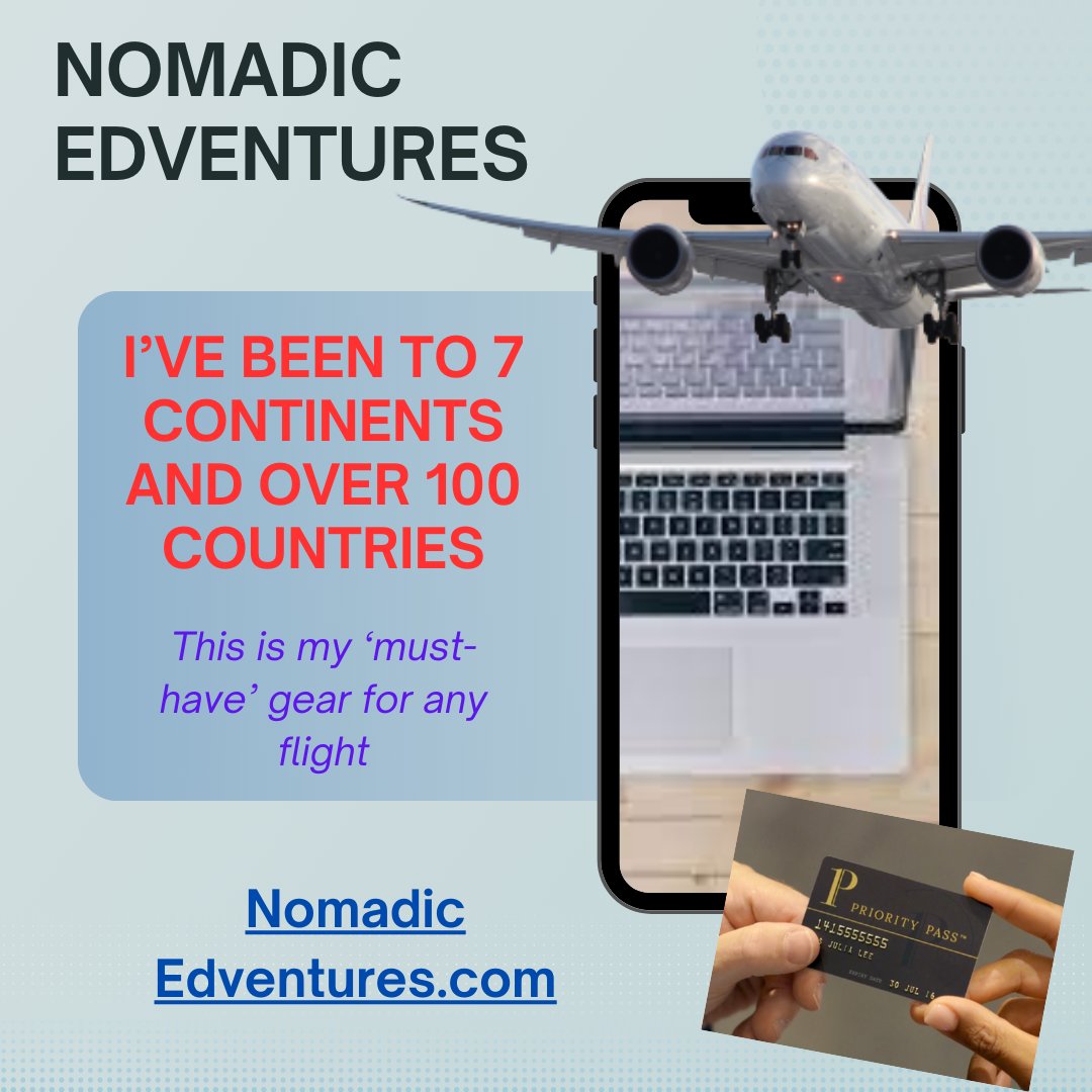 Some of my 'go-to' travel gear before a big (or small) trip. nomadicedventures.com/2024/03/19/ive… #travel #TravelTuesday #traveldeals #Traveller #traveltribe