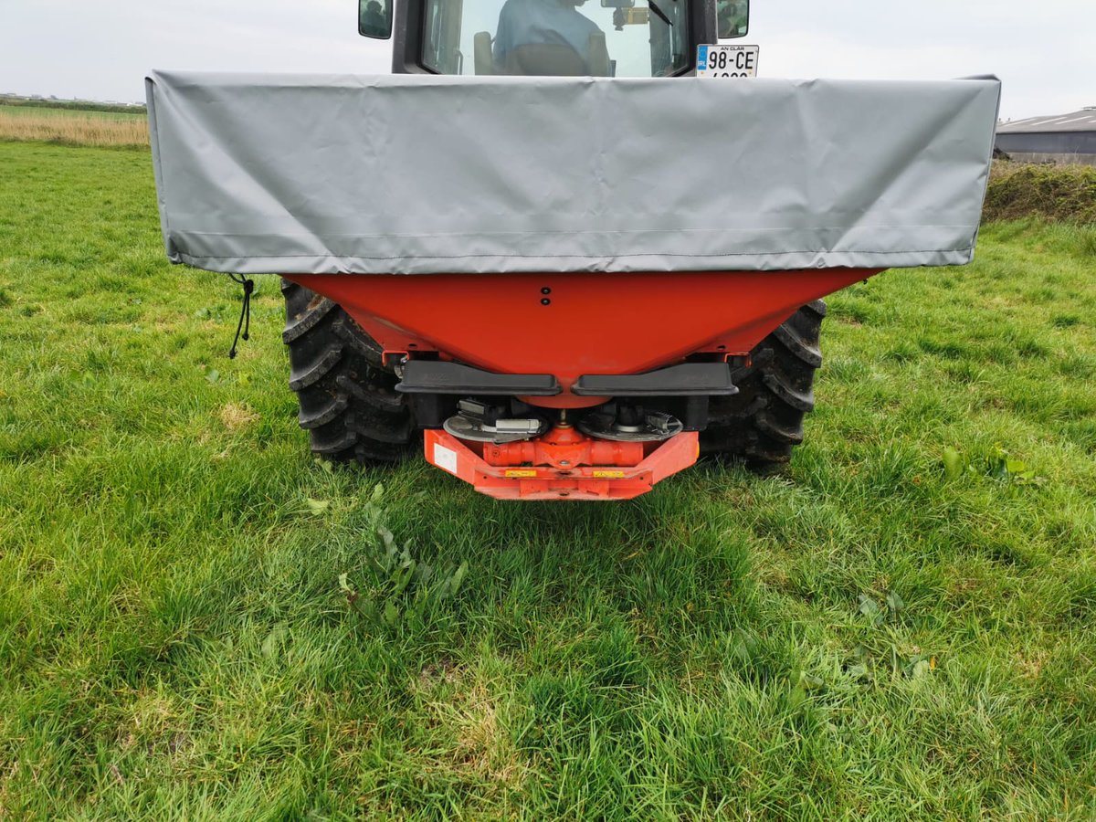A good quality Spreader cover is Essential in our un predictable climate  so we make covers for all  makes and Model of Spreader/Spinner  #Spreader #Farming #Irishmade