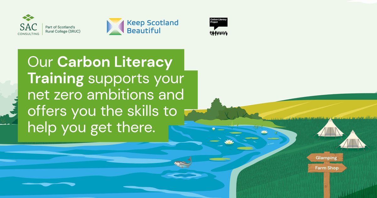 Management of our carbon assets, emissions and operations is vital to the future of land management, agriculture, and food and drink production. Our accredited #CarbonLiteracy Training can help your business to get there. Discover more & book today: keepscotlandbeautiful.org/combatting-cli…