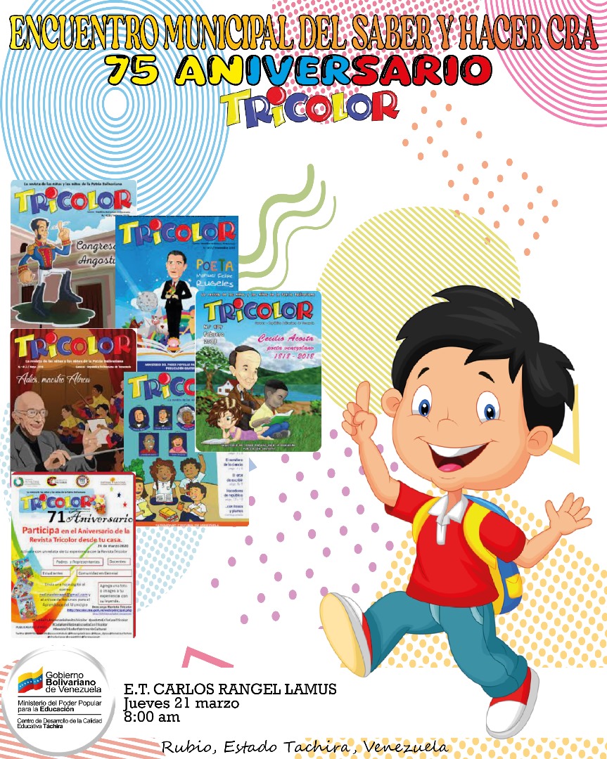 <a href="/Crazet2011/">Crazet2011</a> <a href="/2018Cra/">CDCE Junín Táchira</a> realizan encuentro municipal del Saber y el Hacer y otras actividades pedagógicas que impactan en la educación de calidad.

<a href="/_LaAvanzadora/">Yelitze Santaella</a> 
<a href="/_NancyOrtuno_/">Nancy Ortuño Rojas</a> 
<a href="/vicent_carvajal/">Vicente Carvajal</a>