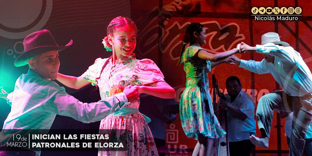 Saboreando un entreverao, rodeados por la brisa del llano y al ritmo de nuestra música, hoy el Pueblo apureño inicia la celebración de las fiestas patronales en honor a San José. Vaya mi saludo a la población alegre de Elorza que ha preservado esta hermosa tradición,…