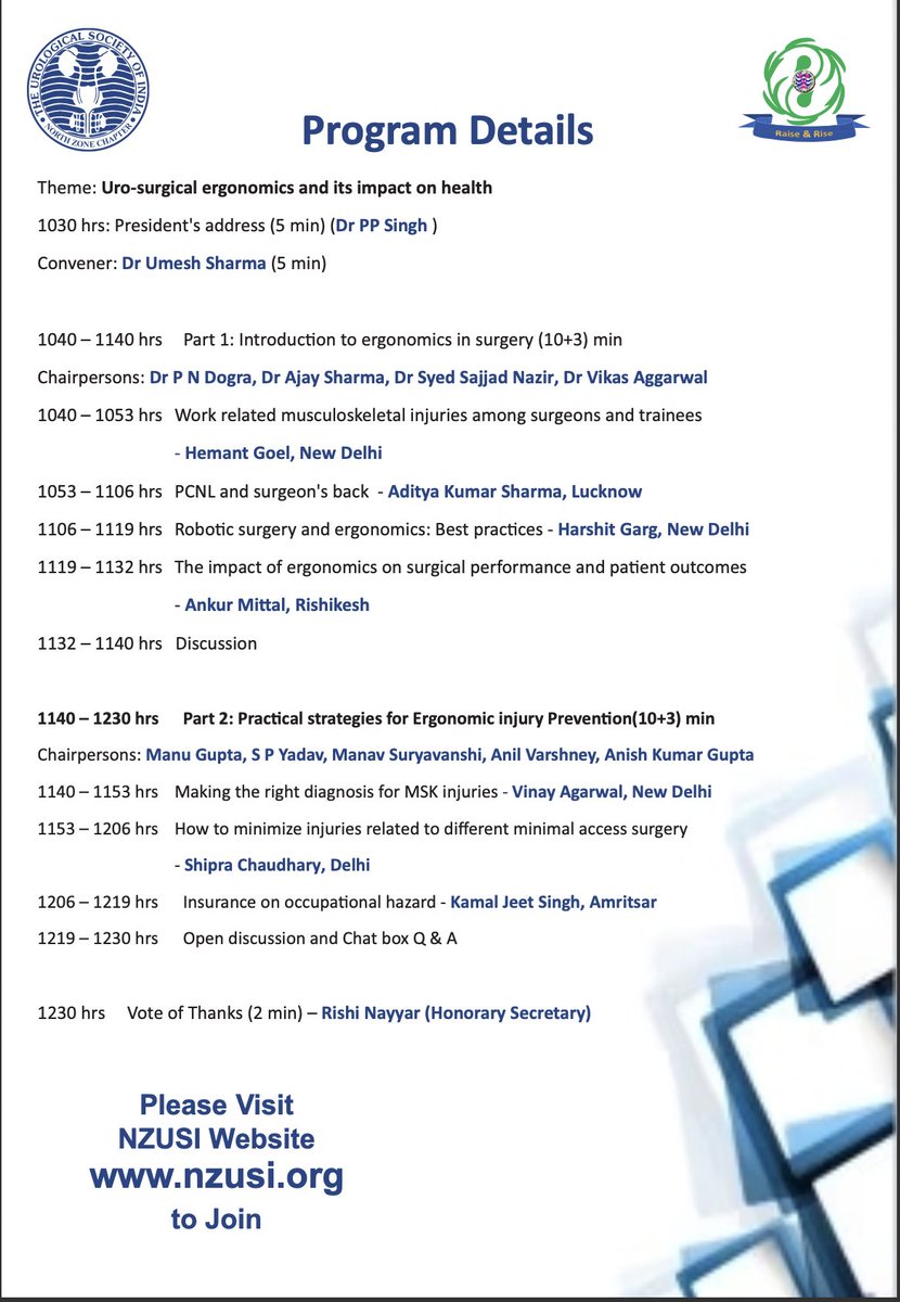 North Zone Chapter of Urological Society of India tweet media