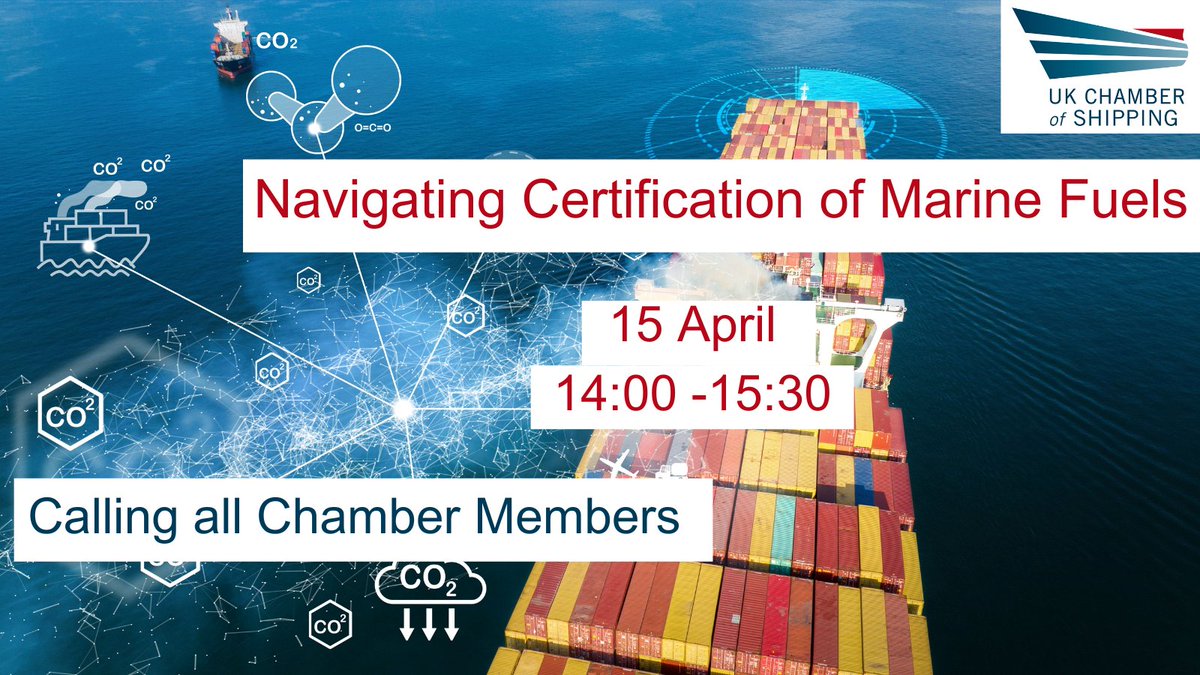 This session, organised in collaboration with the Danish Shipping, the Norwegian Shipowners' Association, and the Royal Belgian Shipowners' Associations, helps members with concerns about maritime fuel certification. To learn more and register, click👇ukchamberofshipping.com/events/navigat…