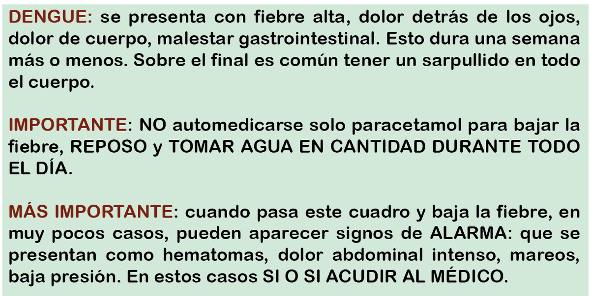 Estamos en un momento muy complejo por el tema dengue en Argentina. Aquí dejo información útil. Por favor difundir 👇