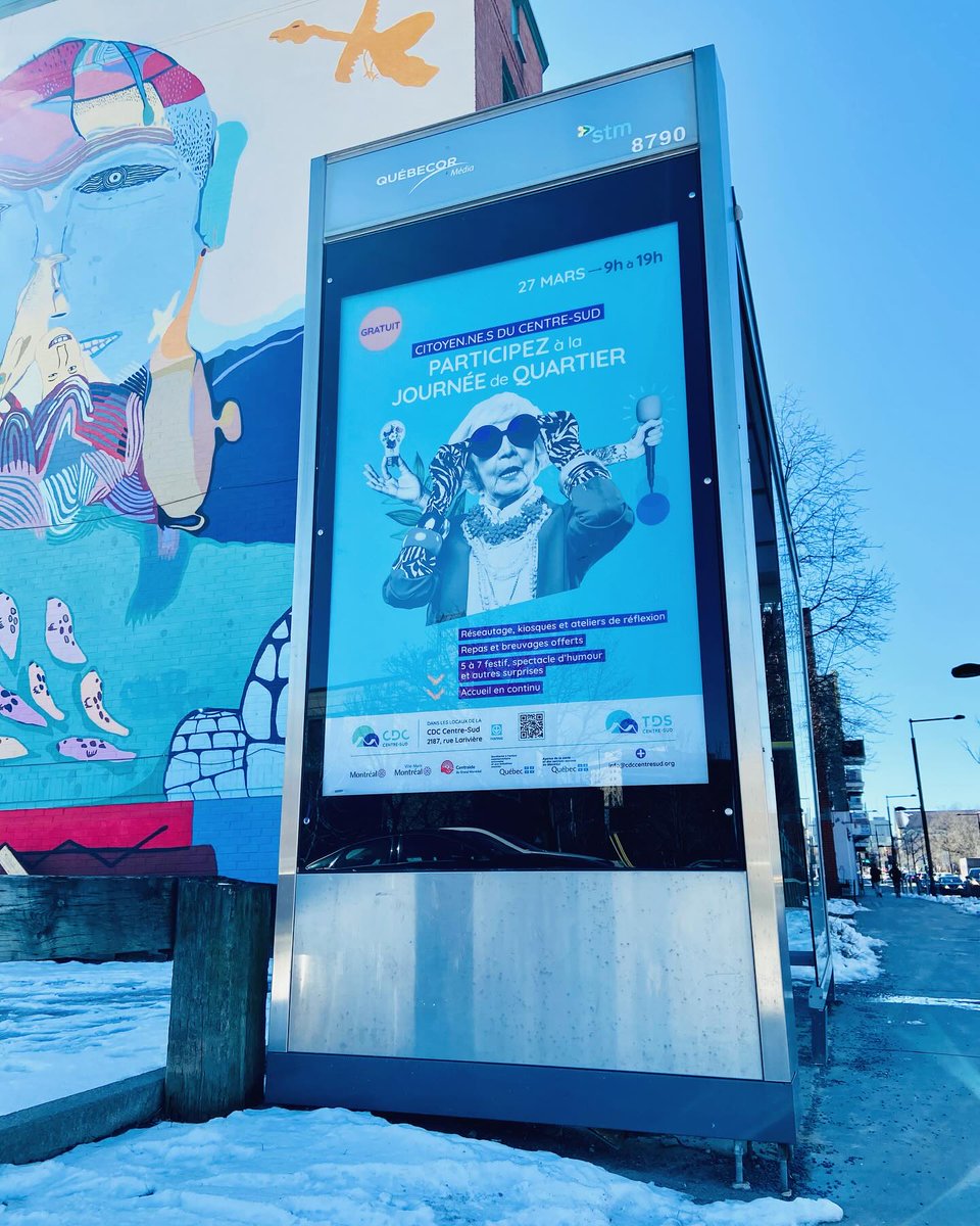 Il ne reste qu'une semaine avant la Journée de quartier! Venez célébrer le printemps et le Centre-Sud avec nous🌷

Tou·te·s les citoyen·ne·s, commercant·e·s, élu·e·s et organismes du quartier sont les bienvenu·e·s 🥳

Les détails ici 👉bit.ly/3UMyJ7p