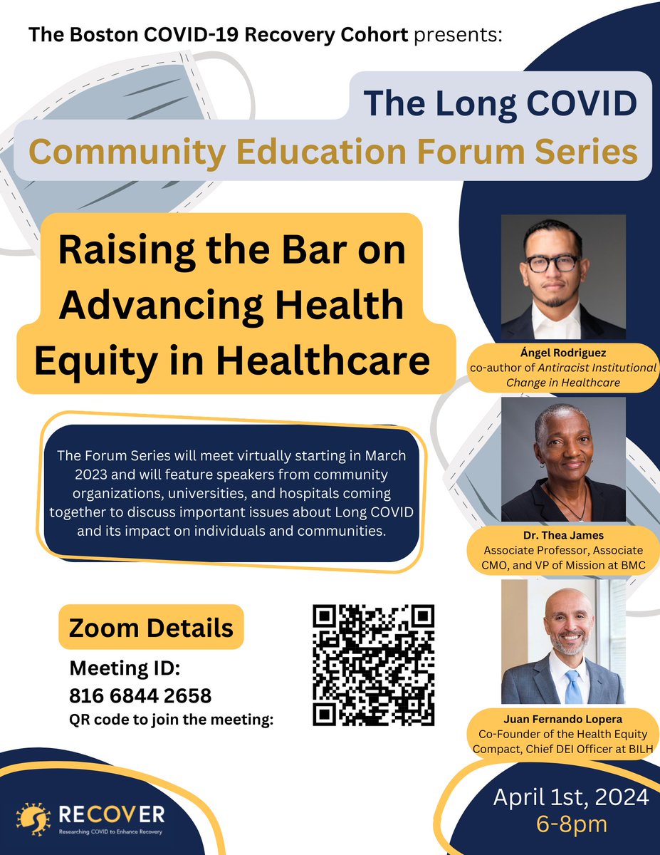 Join BCRC April 1st 6-8pm ET on Zoom, 'Raising the Bar on Advancing Health Equity in Healthcare Institutions and Our State'. To learn more, visit docs.google.com/forms/d/e/1FAI…