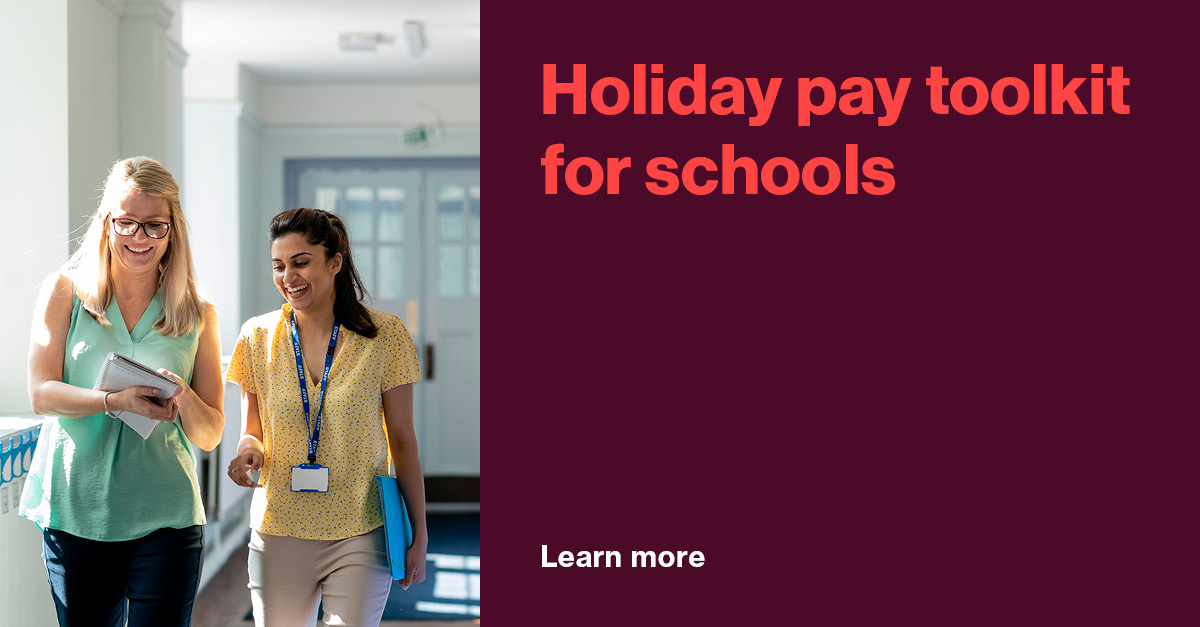 Our #holidaypay toolkit is designed to help school leaders and their #HR advisers to effectively implement the holiday pay legal requirements and avoid #employment disputes. Learn more: bit.ly/3SqdKEB.