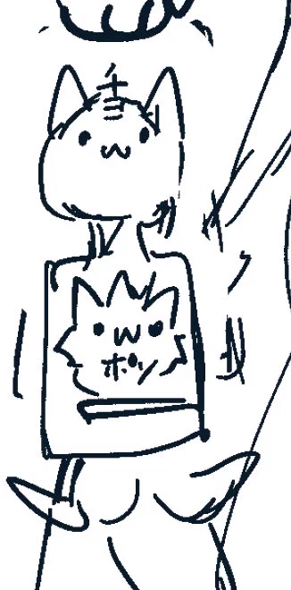 ネーム段階のチヨメ殿とポンタちゃん🥷🦊
#骸骨騎士様 