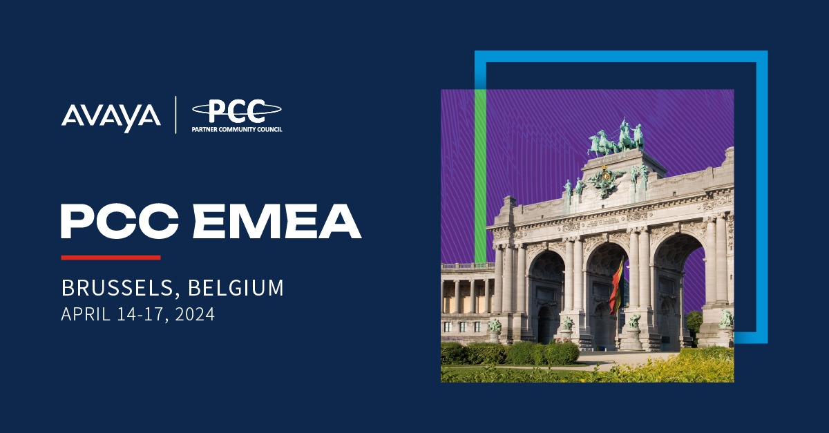 Exciting times ahead as we gear up for the PCC EMEA Spring Conference 2024 in Brussels, April 14-17! 🚀 This conference is where news, insights, and transformative journeys converge to propel businesses forward. Join here: partners.avaya.com/ev-emea-pcc24-… #ExperiencesThatMatter #CX