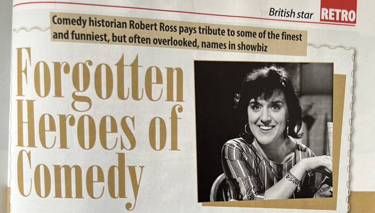 Delighted that my regular Forgotten Heroes of #Comedy column in @RetroYours issue 72 celebrates Barbara Mitchell.
With a tip of the hat to @dbarrywriter 🤪🎬✏️ #PleaseSir!
#ComedyHistorian #SitCom #Actress 
Available now in all good stockists. ❤️