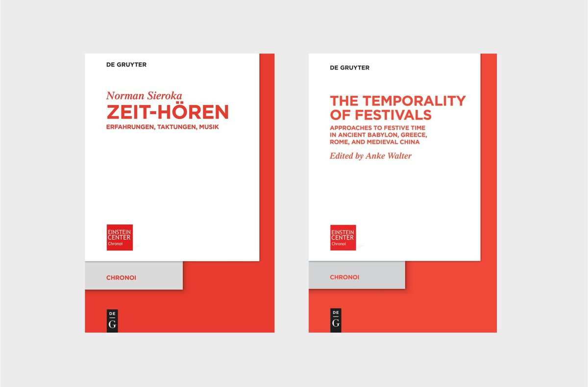 Two new titles in our @degruyter_TRS series are now available in open access! Norman Sieroka's 'Zeit-Hören' challenges the view of time as an object through music. Anke Walter's edited volume explores festive time from various disciplines. Explore more: ec-chronoi.de/post/new-book-…