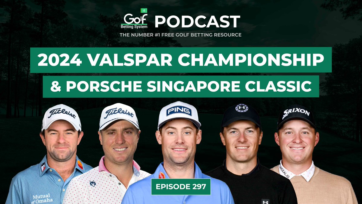 BRAND NEW!!!!!!!!!!!!!!!!!!!!!!!!!
This week's Golf Betting System Podcast covering the Valspar + Porsche Singapore Classic out now on Apple #ValsparChampionship #PorscheSingaporeClassic 

Apple LINK: podcasts.apple.com/gb/podcast/val…