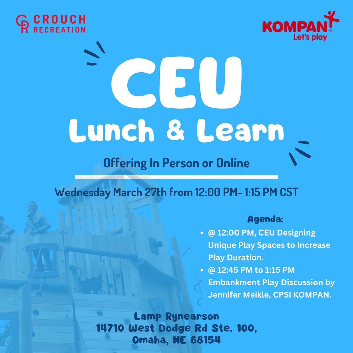 Nebraska Dakotas ASLA members Join us for a FREE CEU! Email for a virtual link is out.