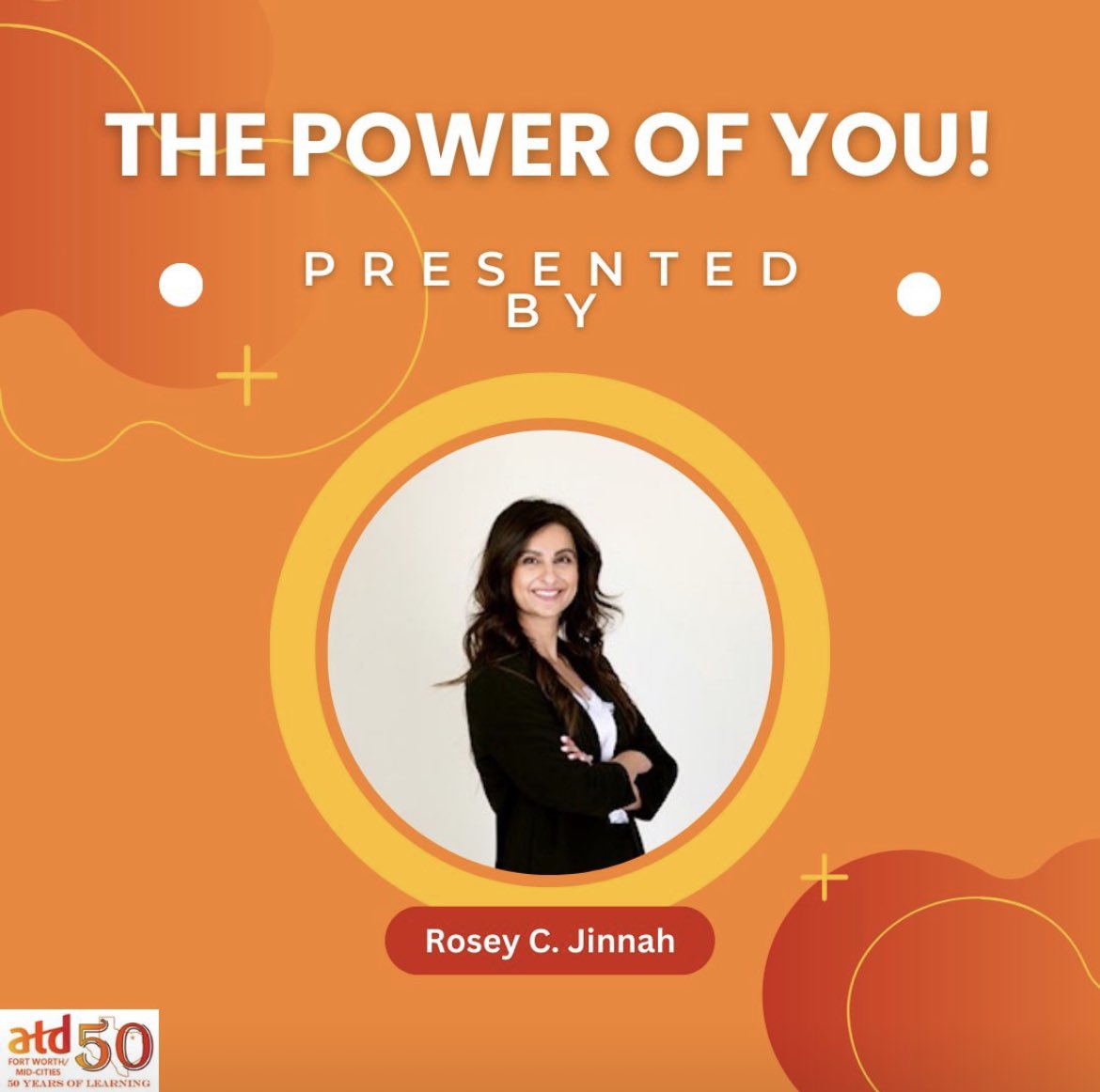 The learning continues with #ATDFW! 

Come learn with us as Rosey C. Jinnah presents, The Power of YOU! on Thursday, March 28th!

lnkd.in/gSNJT8-A

#alwayslearning #learningcommunity #talentdevelopment