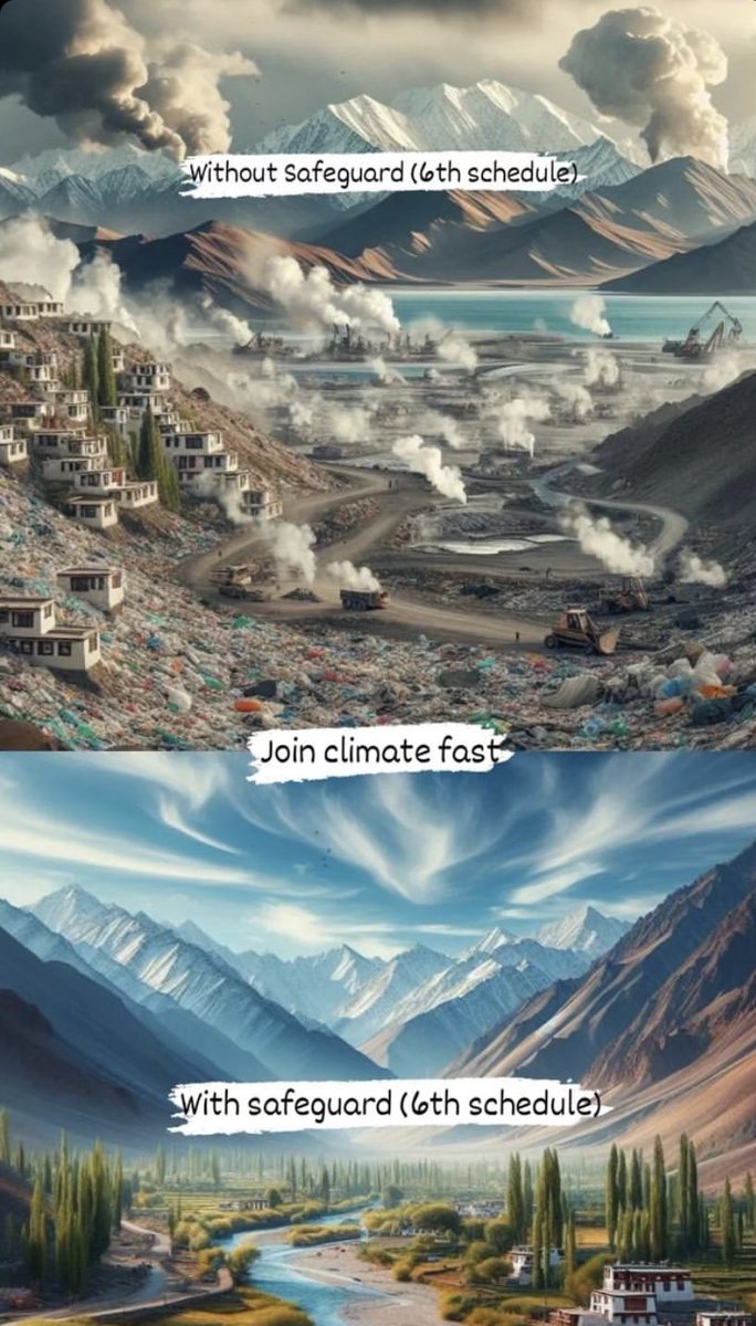 Ladakh without 6th schedule! A serious concern for Ladakh!

#SaveLadakh #6thscheduleforLadakh