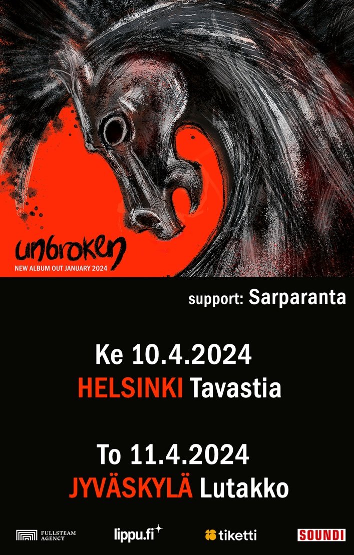 Hei Suomi! We will be heading to Finland for concerts in Helsinki and Jyväskylä next month, and we're happy to announce that Sarparanta will be supporting us on both dates! You can find ticket info and other details at newmodelarmy.org/tour
