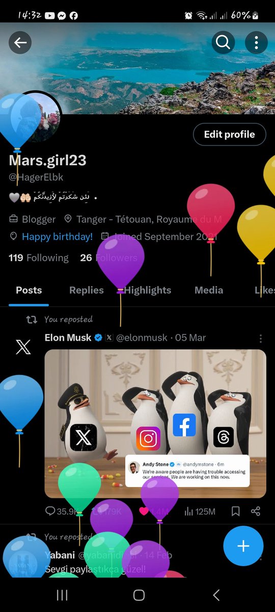 كيقولو بلي اليوم عيد ميلادي 🤭🥳🩷