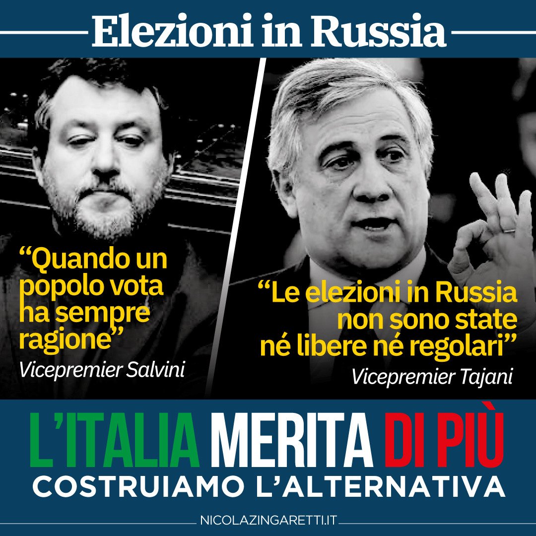 Tutte le contraddizioni di questo Governo e le inammissibili frasi assolutorie verso Putin di Matteo Salvini. l'Italia merita di più. Per questo lavoriamo per l'alternativa! #democrazia #Russia