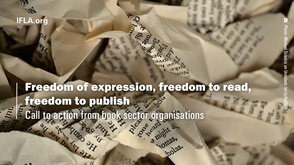 #FreedomOfExpression, the #FreedomToRead and #FreedomToPublish collectively form key pillars of #IntellectualFreedom

#Libraries, publishers, authors and booksellers can help make these a reality, but in turn need supportive policy and practice

Read more: bit.ly/3x1ufjo