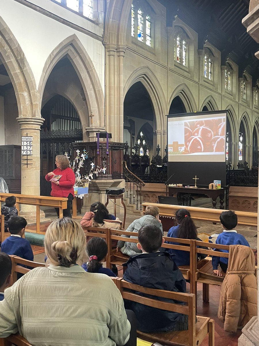 A great time with St Peter’s primary school. 3 visits and a whole school through our doors for a time of worship to journey through Holy Week using some delicious Easter food! Great singing, scripture and prayers led by the students. What a blessing they are to our community 😇