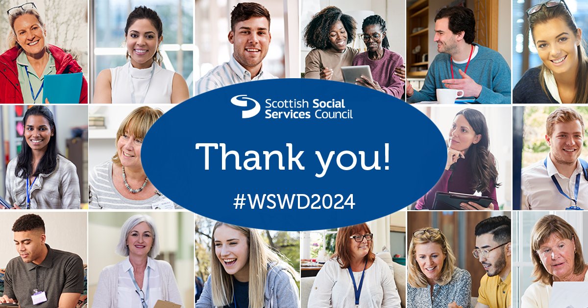 Thank you to all social workers and social work students across Scotland for your hard work and dedication. The work you do makes a positive difference in people’s lives every single day. #WSWD2024 #SocialWorkWeek2024 #LifeChangingWork