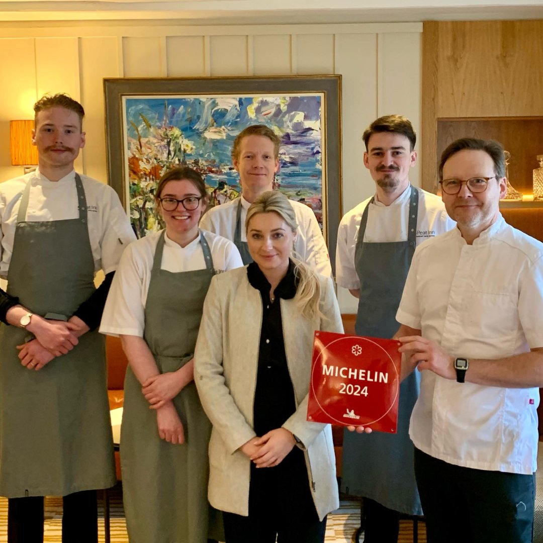 It's official! We are so proud to have our 2024 Michelin Guide plaque on display! #michelinguide #michelinstar #thepeatinn @michelinguideuk @welcometofife @foodfromfife