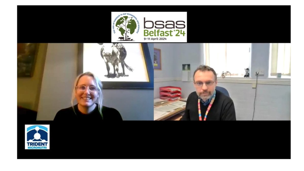 With only 3 weeks to go until #BSAS2024🎉, former BSAS President Michael Lee caught up with Georgie Croxford from Trident Micro Nutri to discuss their session on 'Reducing the environmental impact of dairy systems'. 👀 bit.ly/3VusKo9