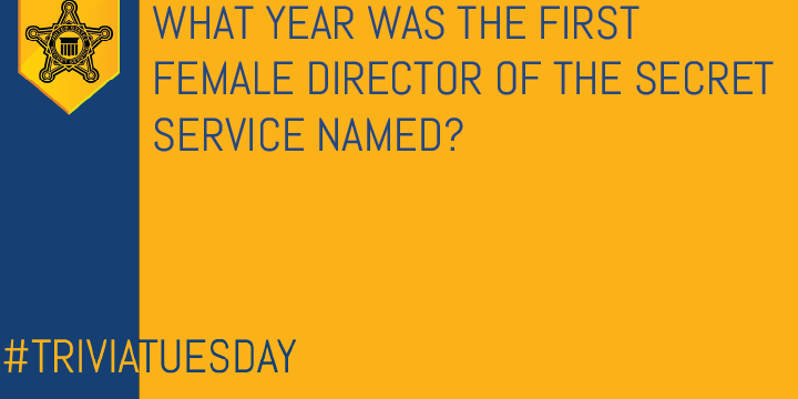 SecretService's tweet photo. In honor of #WomensHistoryMonth, today's #TriviaTuesday takes a look at a Secret Service milestone:

Julia Pierson was the first female director to lead our agency - what year was she named Director of the Secret Service?

Tune in tomorrow for the answer! https://t.co/MTrmNSpVLu